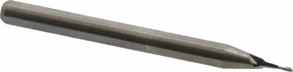 Square End Mill: 0.023'' Dia, 0.069'' LOC, 1/8'' Shank Dia, 1-1/2'' OAL, 2 Flutes, Solid Carbide MPN:12102300