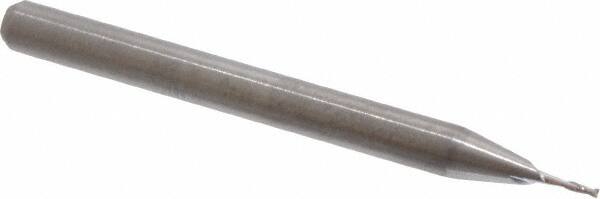 Square End Mill: 0.024'' Dia, 0.072'' LOC, 1/8'' Shank Dia, 1-1/2'' OAL, 2 Flutes, Solid Carbide MPN:12102400