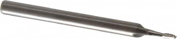 Square End Mill: 3/64'' Dia, 7/64'' LOC, 1/8'' Shank Dia, 1-1/2'' OAL, 2 Flutes, Solid Carbide MPN:12104680