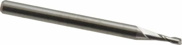 Square End Mill: 0.0591'' Dia, 0.1772'' LOC, 1-1/2'' OAL, 2 Flutes, Solid Carbide MPN:12105911