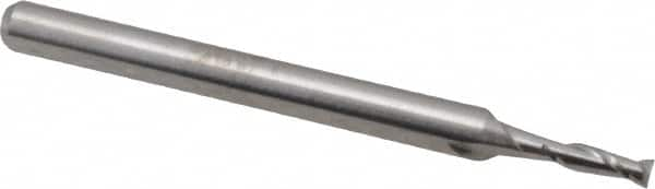 Square End Mill: 1/16'' Dia, 0.189'' LOC, 1-1/2'' OAL, 2 Flutes, Solid Carbide MPN:12106300