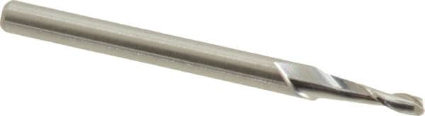 Square End Mill: 0.0709'' Dia, 0.2126'' LOC, 1-1/2'' OAL, 2 Flutes, Solid Carbide MPN:12107090