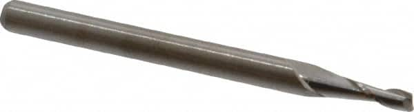 Square End Mill: 0.0748'' Dia, 0.2244'' LOC, 1-1/2'' OAL, 2 Flutes, Solid Carbide MPN:12107480