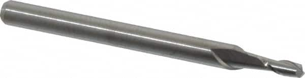 Square End Mill: 5/64'' Dia, 3/16'' LOC, 1/8'' Shank Dia, 1-1/2'' OAL, 2 Flutes, Solid Carbide MPN:12107810