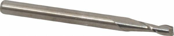 Square End Mill: 0.095'' Dia, 0.285'' LOC, 1/8'' Shank Dia, 1-1/2'' OAL, 2 Flutes, Solid Carbide MPN:12109500