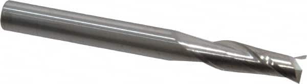 Square End Mill: 1/4'' Dia, 3/4'' LOC, 1/4'' Shank Dia, 2-1/2'' OAL, 2 Flutes, Solid Carbide MPN:12125000