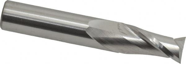 Square End Mill: 1/2'' Dia, 1'' LOC, 1/2'' Shank Dia, 3'' OAL, 2 Flutes, Solid Carbide MPN:12150000