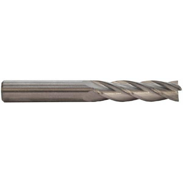 Square End Mill: 1'' Dia, 3'' LOC, 1'' Shank Dia, 6'' OAL, 4 Flutes, Solid Carbide MPN:12210000T