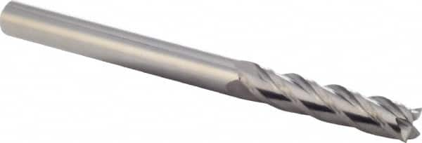 Square End Mill: 0.2362'' Dia, 1.181'' LOC, 4 Flutes, Solid Carbide MPN:12223620