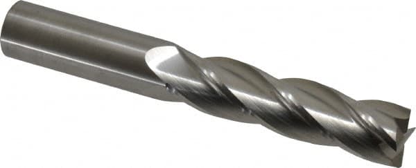 Square End Mill: 3/4'' Dia, 3'' LOC, 3/4'' Shank Dia, 5-1/4'' OAL, 4 Flutes, Solid Carbide MPN:12275000