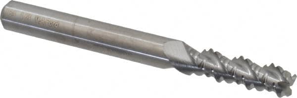 Square End Mill: 1/4'' Dia, 3/4'' LOC, 1/4'' Shank Dia, 2-1/2'' OAL, 3 Flutes, Solid Carbide MPN:13425000