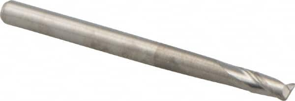 Corner Radius End Mill: 3 mm Dia, 3.5 mm LOC, 0.5 mm Radius, 2 Flutes, Solid Carbide MPN:13511801N5