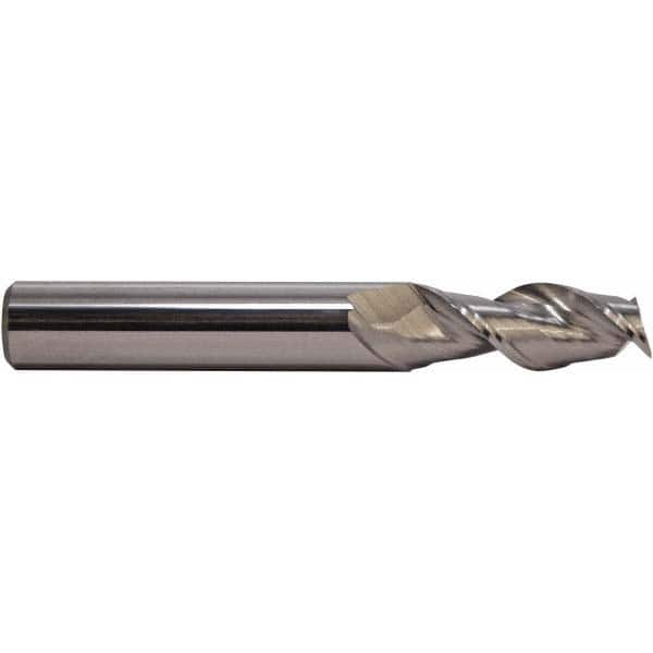 Square End Mill: 1'' Dia, 2'' LOC, 1'' Shank Dia, 4-1/2'' OAL, 2 Flutes, Solid Carbide MPN:13610001