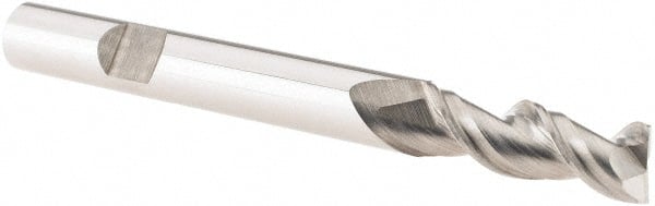 Square End Mill: 1/4'' Dia, 3/4'' LOC, 1/4'' Shank Dia, 2-1/2'' OAL, 2 Flutes, Solid Carbide MPN:13625000W