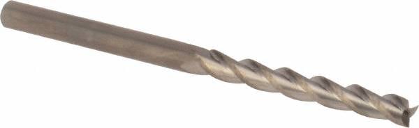 Square End Mill: 1/8'' Dia, 1'' LOC, 1/8'' Shank Dia, 2'' OAL, 3 Flutes, Solid Carbide MPN:13812507