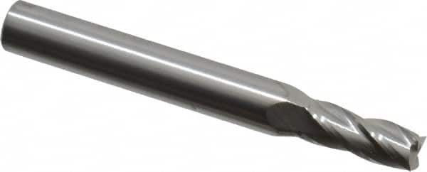 Square End Mill: 13/64'' Dia, 1/2'' LOC, 1/4'' Shank Dia, 2'' OAL, 4 Flutes, Solid Carbide MPN:16320310