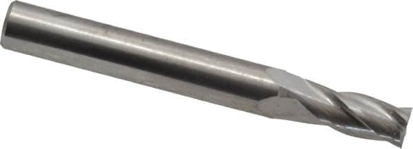 Square End Mill: 7/32'' Dia, 1/2'' LOC, 1/4'' Shank Dia, 2'' OAL, 4 Flutes, Solid Carbide MPN:16321870