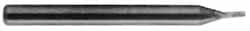 Square End Mill: 0.005'' Dia, 0.01'' LOC, 1/8'' Shank Dia, 1-1/2'' OAL, 2 Flutes, Solid Carbide MPN:16400500