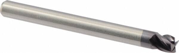 Square End Mill: 3/16'' Dia, 3/16'' LOC, 3/16'' Shank Dia, 2'' OAL, 4 Flutes, Solid Carbide MPN:17718700A