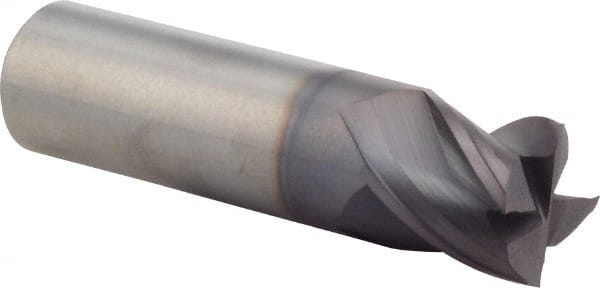 Square End Mill: 3/4'' Dia, 3/4'' LOC, 3/4'' Shank Dia, 3'' OAL, 4 Flutes, Solid Carbide MPN:17775000A