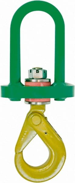 #5 Hook, 2 Ton Capacity, Alloy Steel Swivel Hoist Hook MPN:16358