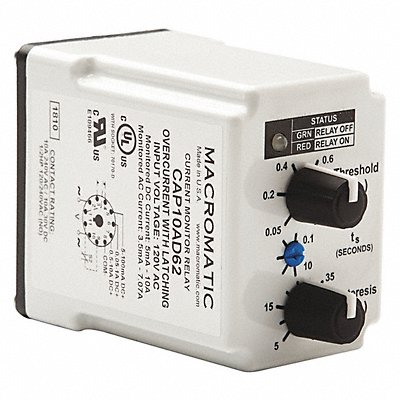 Current Sensing Relay SPDT Form 120VAC MPN:CAP10AD62