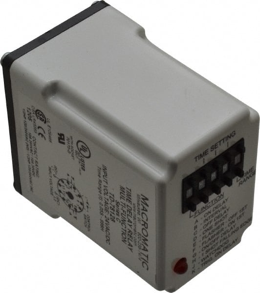 11 Pin, 999 hr Delay, Multiple Range DPDT Time Delay Relay MPN:TD-78128