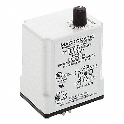 H8234 Time Delay Relay 24VAC/DC 10A DPDT MPN:TR-50528-05