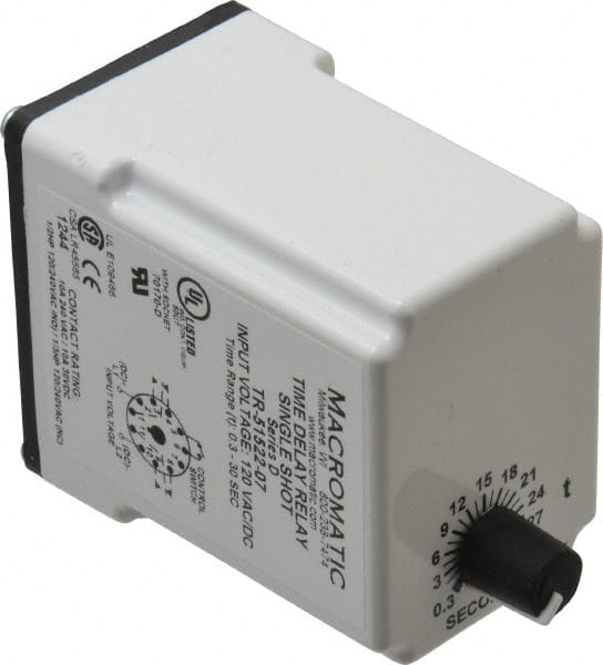 11 Pin, Multiple Range DPDT Time Delay Relay MPN:TR-51522-07