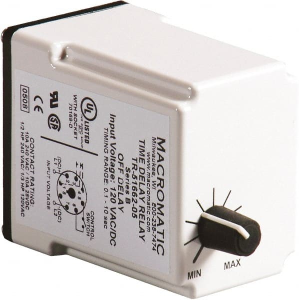 11 Pin, Multiple Range DPDT Time Delay Relay MPN:TR-51522-12