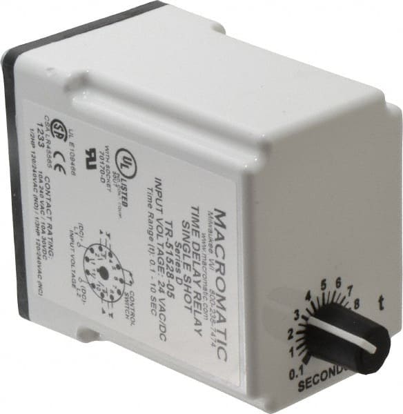 11 Pin, Multiple Range DPDT Time Delay Relay MPN:TR-51528-05