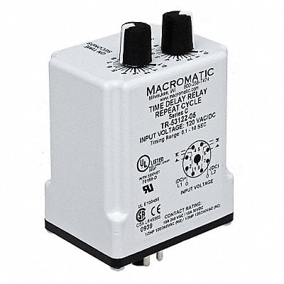 H7835 Time Delay Relay 24VAC/DC 10A DPDT MPN:TR-55128-05