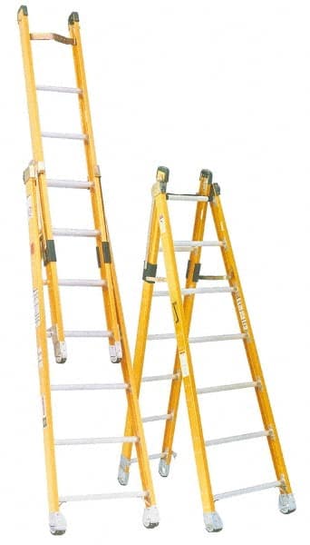 6' High, Type IAA Rating, Fiberglass Extension Ladder MPN:36106