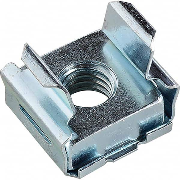 Clip On & Floating Nuts, U Nut Type: Extruded Tapped Hole , Type: Cage Nut , Finish/Coating: Zinc-Plated , Material: Spring Steel  MPN:ADVD7931-832-3B