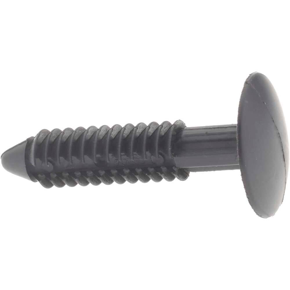 Panel Rivets, Minimum Hole Diameter: 0.25 , Maximum Hole Diameter: 0.25 , Length Under Head: 1.383 , Overall Length: 1.456 , Material: Nylon  MPN:RF-250-1383-BKN