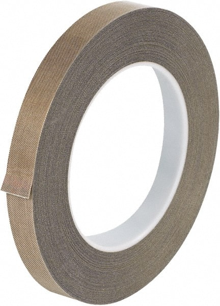 Glass Cloth Tape: 36 yd Long, Brown, Polytetrafluroethylene MPN:T963213