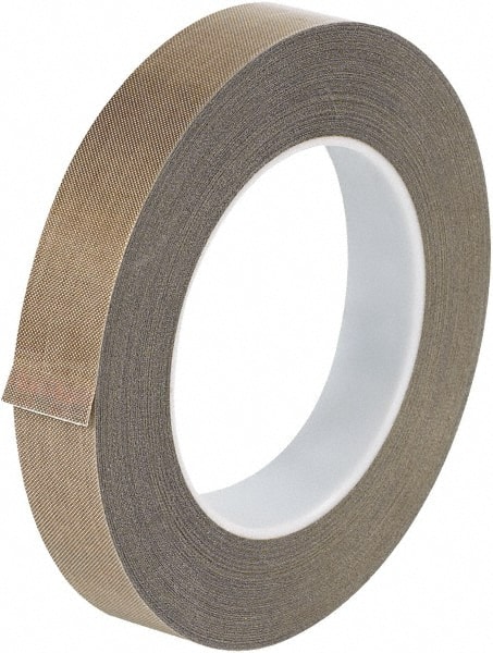 Glass Cloth Tape: 36 yd Long, Brown, Polytetrafluroethylene MPN:T964213