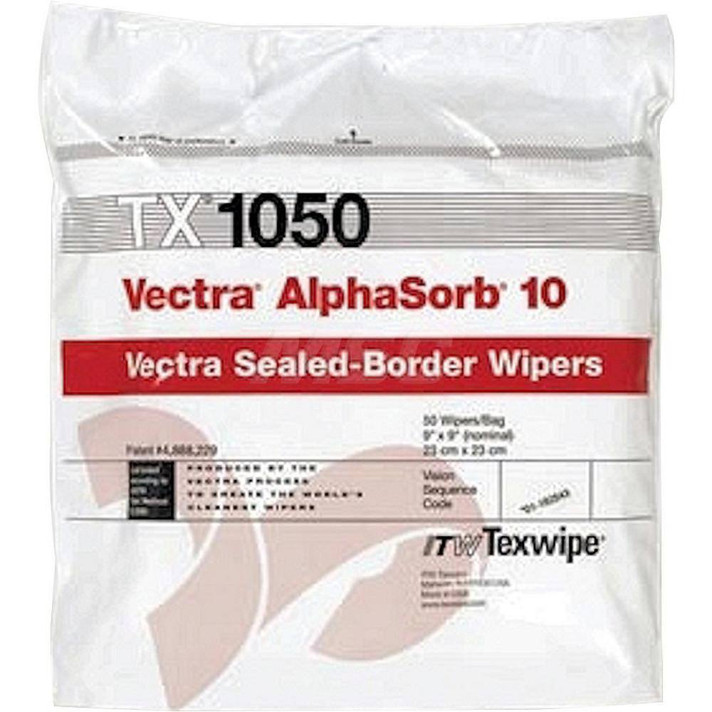 Clean Room Wipes: Dry, 100 Sheet/Pack MPN:TX1050