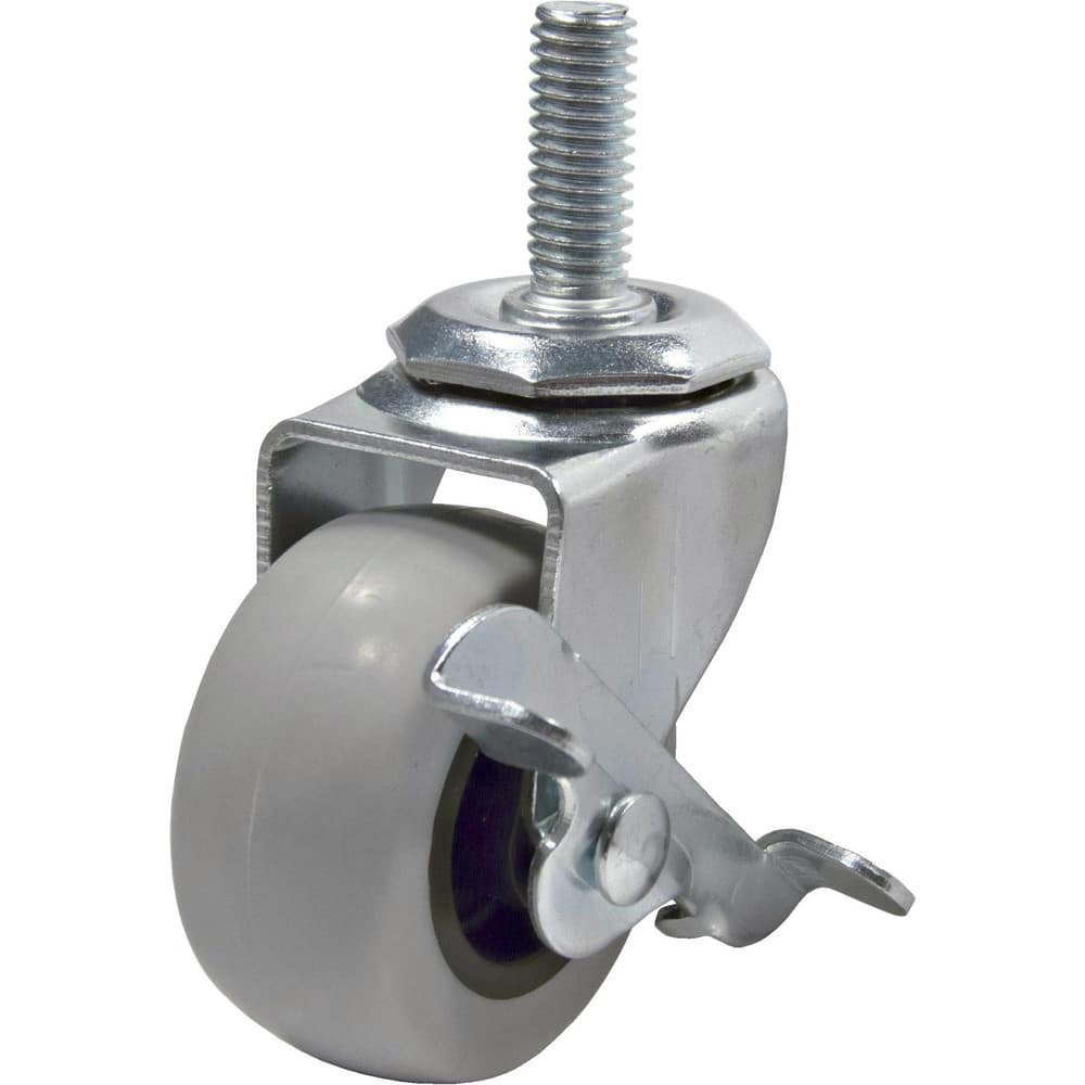 Swivel Top Plate Caster: Thermoplastic Rubber, 2