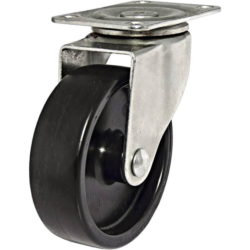 Swivel Top Plate Caster: Polypropylene, 4