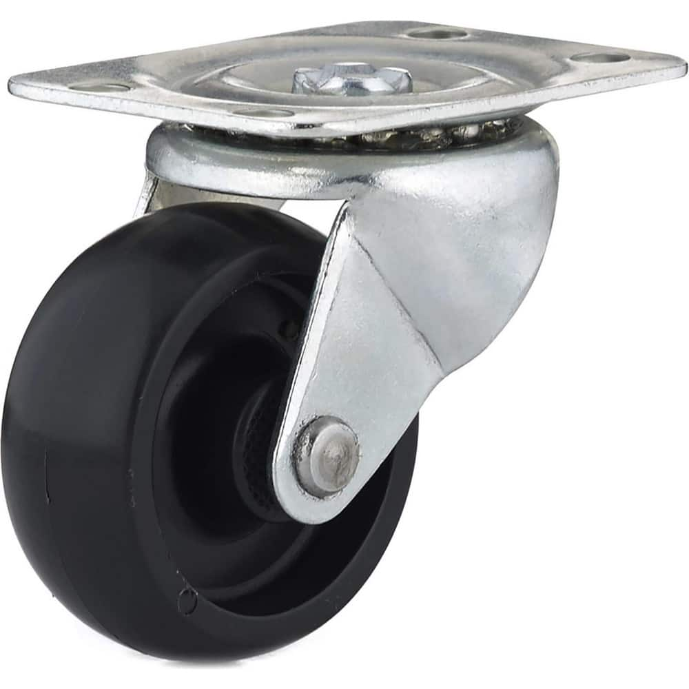 Swivel Top Plate Caster: Polypropylene, 2