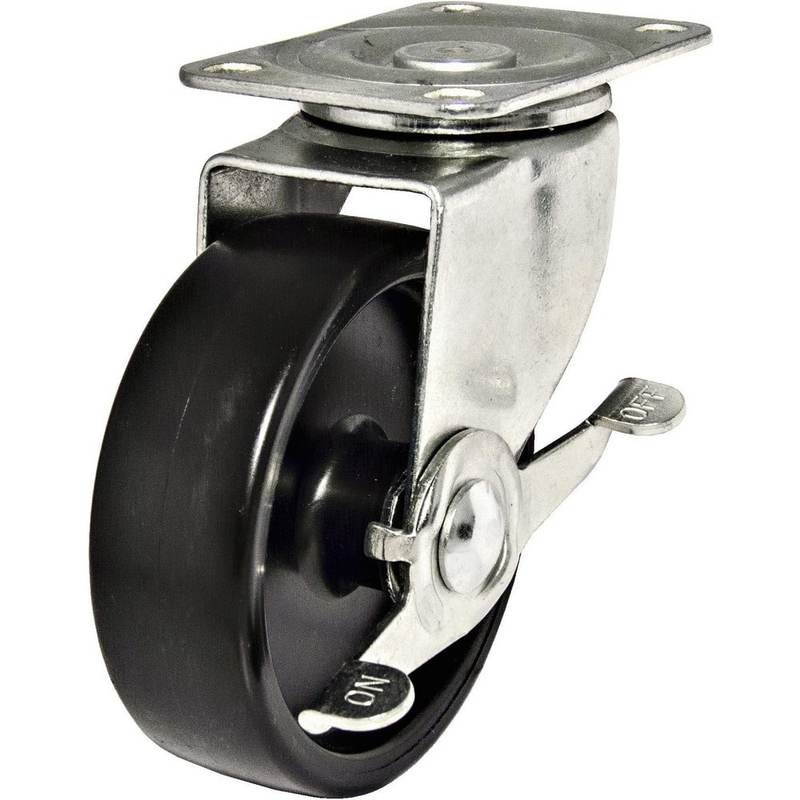 Swivel Top Plate Caster: Polypropylene, 4