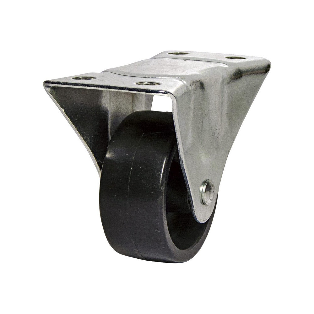 Rigid Top Plate Caster: Polypropylene, 2-1/2