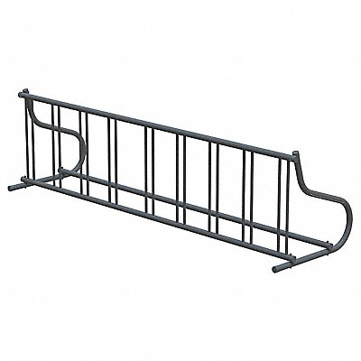 Bike Rack 1-Sided 9-Bike 110 in Black MPN:QS-GR116-B