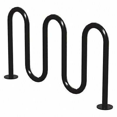 Bike Rack Blk (7) Bikes 36 in H 3 in W MPN:QS-H36-7-SF-B