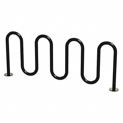 Bike Rack Blk (9) Bikes 36 in H 3 in W MPN:QS-H36-9-SF-B