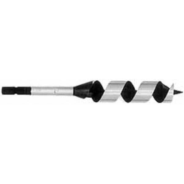 Auger & Utility Drill Bits, Shank Diameter: 3/8in , Shank Type: Hex , Tool Material: Carbon Steel , Coating: Bright/Uncoated , Twist Length: 4in  MPN:715.0816