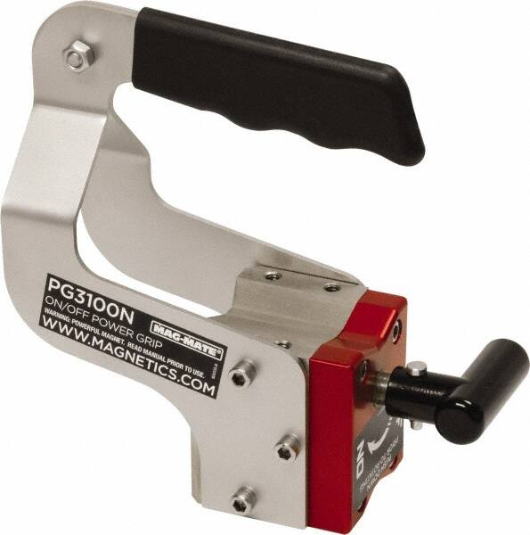 Lifting Magnet: 100 lb Limit, Locking On & Off Handle MPN:PG3100N