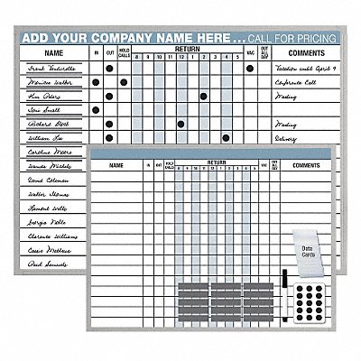 In/Out Board 18in.Hx24in.W Silver Frame MPN:IOK-1824