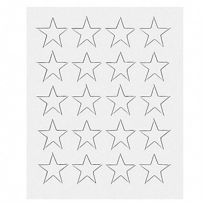 Magnetic Stars 3/4 in W White PK20 MPN:FI-521